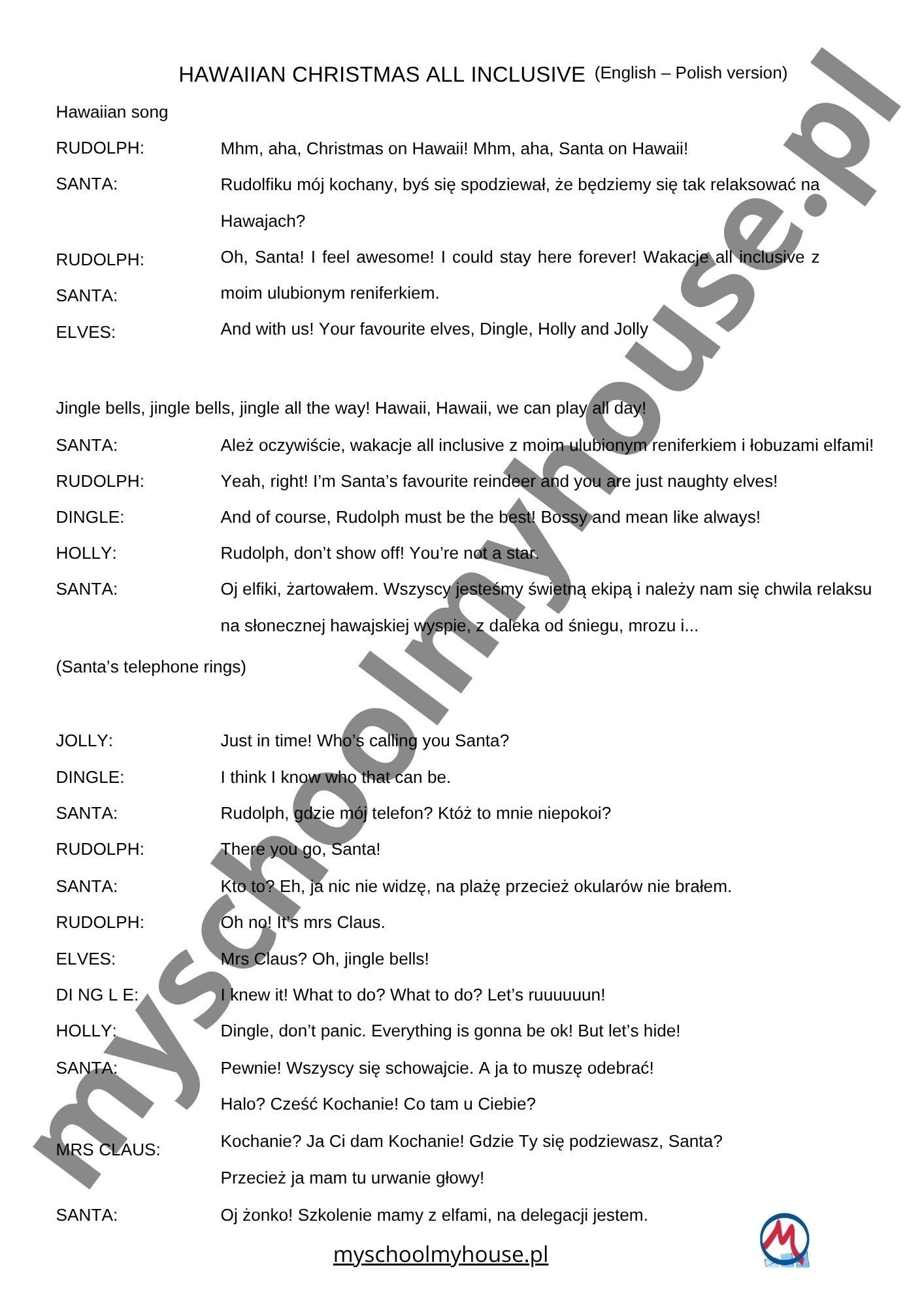 Scenariusz HAWAIIAN CHRISTMAS ALL INCLUSIVE - obrazek 2